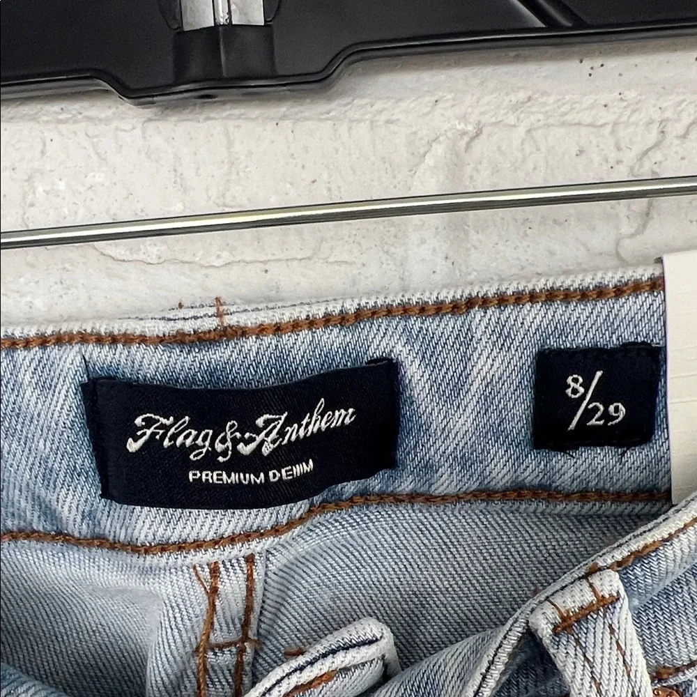 Flag & Anthem Blue Straight Leg Jeans Classic Style - Picture 9 of 12